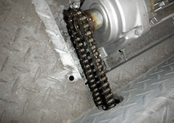 横行チェーン・交換前