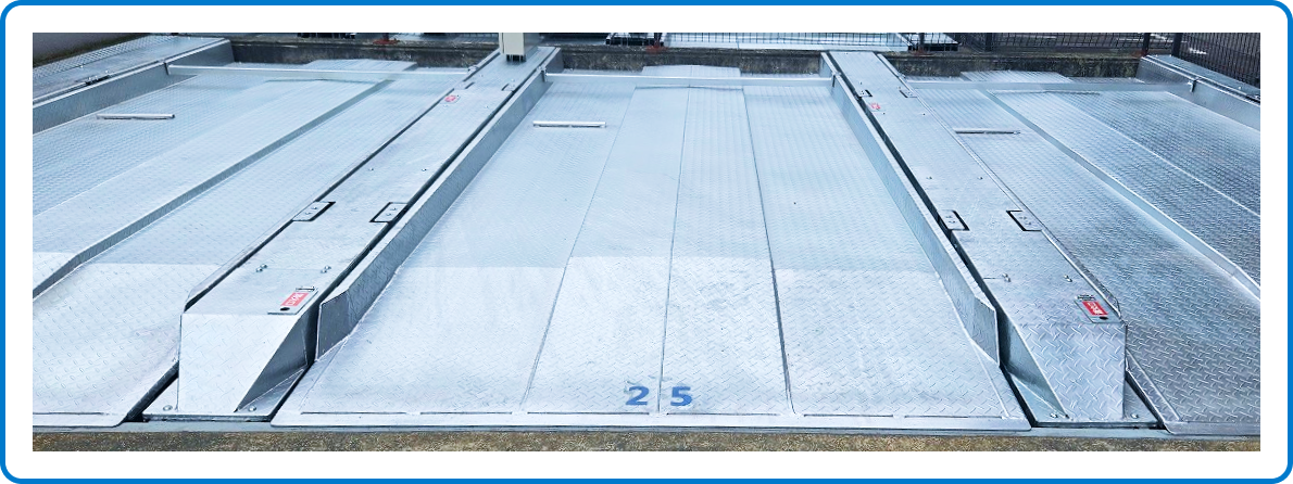 雨水勾配付きパレットの構造